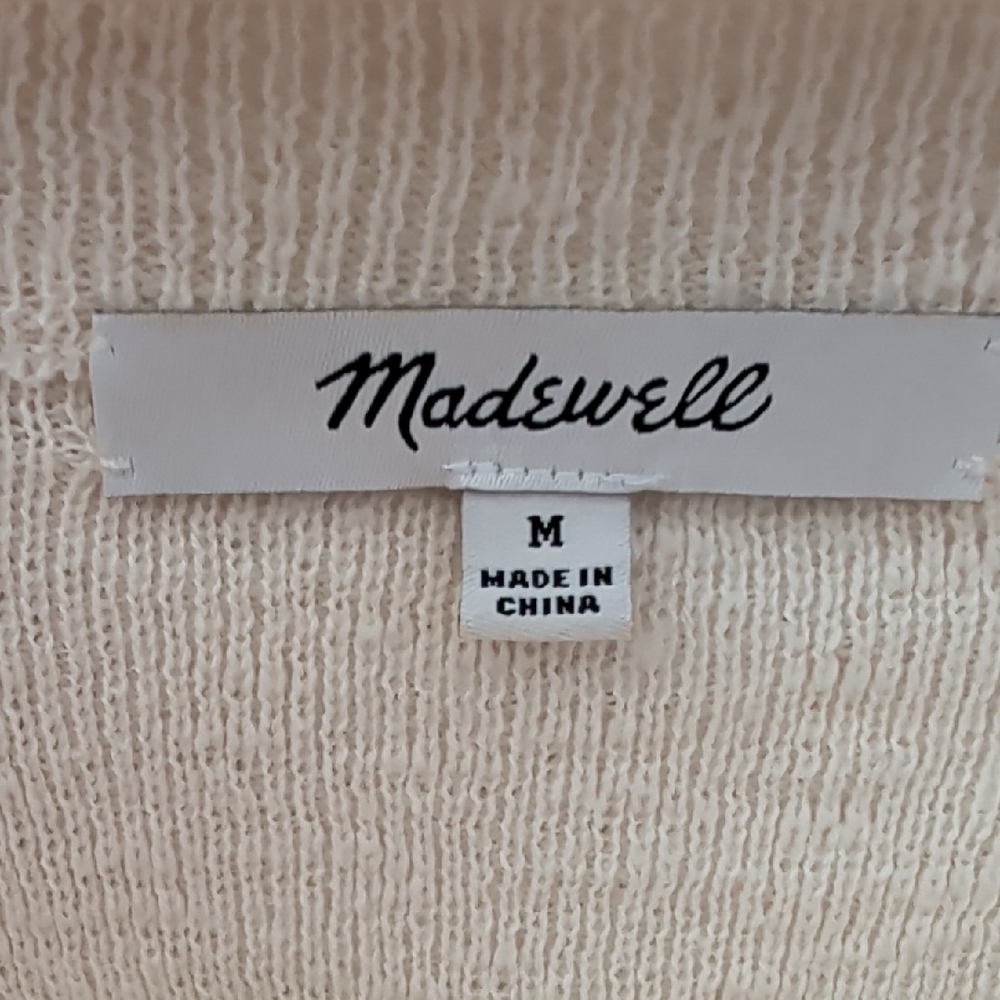 Madewell Cream Knit Top - Picture 2 of 4
